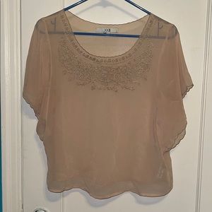 Nude color blouse